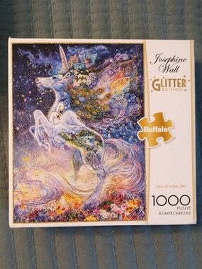 Buffalo David Bitton Josephine Wall Glitter Unicorn Puzzle - Purple, Blue, Gold